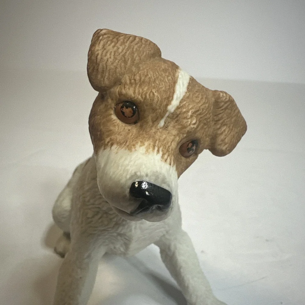 Retired 2002 LENOX Little Jack Russell Terrier Figurine - Handcrafted Porcelain